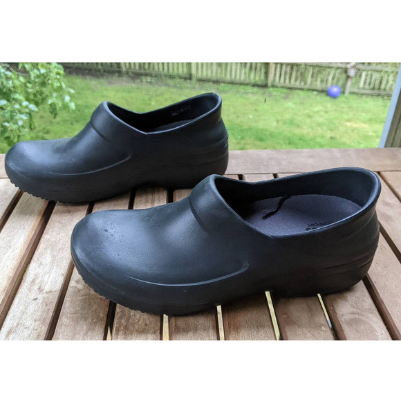CROCS Neria Pro II Dual Comfort black clogs womens size 9 - Picture 5 of 10